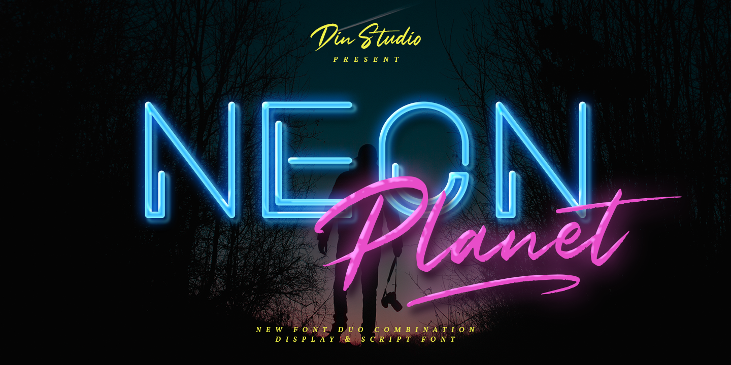 Example font Neon Planet #1
